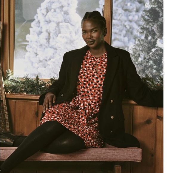 Free Assembly Red Dot Tiered Belted Mini Dress Size XS NWT - Picture 6 of 11